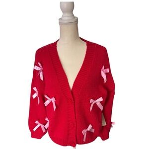 Luna Ivy Bow Sweater NWT